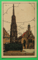 Preview: AK Nürnberg / 1910-20 / Litho / schöner Brunnen Frauenkirche Architektur / Künstler Steinzeichnung Stein-Zeichnung / Monogramm L